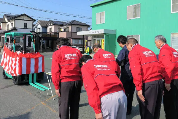 納車式の写真